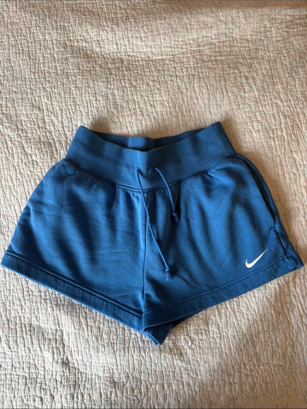 Nike Women's Royal Blue Athletic Drawcord Shorts